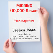 の人の恋しく思写真カスタム報酬レッドブラックフライヤー チラシ (手)