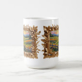 の付いたゴールデン絵を描フレーム コーヒーマグカップ (中央)