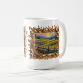 の付いたゴールデン絵を描フレーム コーヒーマグカップ (正面右)