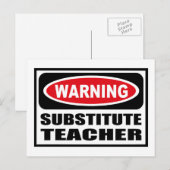 の代替警告先生はがき ポストカード (正面/裏面)