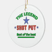 の伝説砲丸投げ セラミックオーナメント (左)