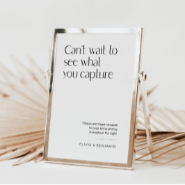 の使い捨てカメラテーブルのテンプレート結婚署名 ポスター