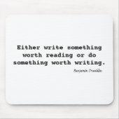 の価値を持って何かを読むこと書いて下さい マウスパッド (正面)