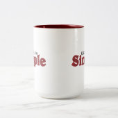 の保ライフシンプルコーヒーマグ ツートーンマグカップ (中央)