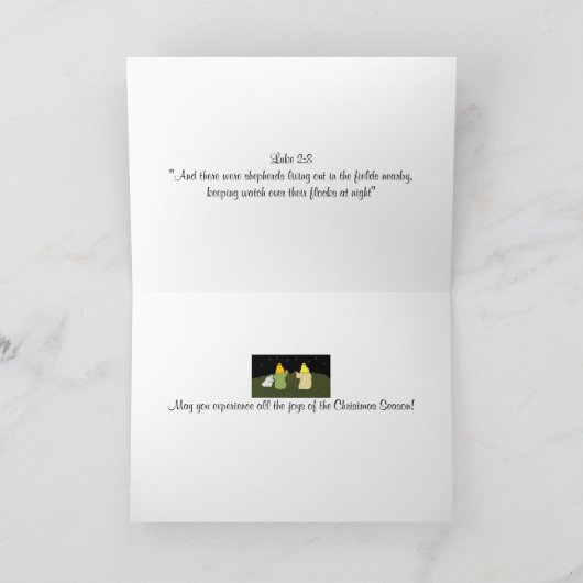 の保時計クリスマスカード シーズンカード (内部)