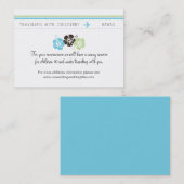 の保育カー結婚ド 名刺 (正面/裏面)