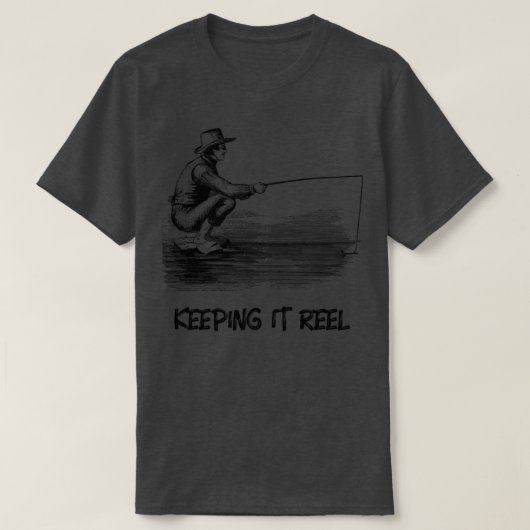 の保itリール魚釣り tシャツ (デザイン正面)