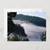 ~の偽パス橋の下に霧が漂う ポストカード (正面/裏面)