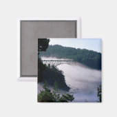 ～の偽パス橋の下に霧が漂う マグネット (正面/裏面)