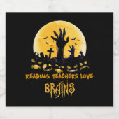 の先生読はハロウィーンを愛する スパークリングワインラベル (シングルラベル)