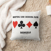 の入札保生き返し4枚のカードスーツ クッション (ブランケット)