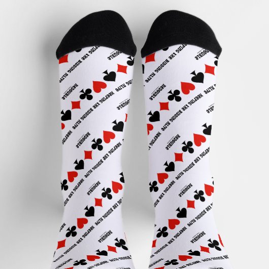 の入札保生き返し4枚のカードスーツ ソックス (上部)