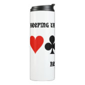 の入札保生き返し4枚のカードスーツ タンブラー (回転左)