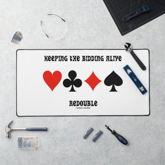 の入札保生き返し4枚のカードスーツ デスクマット (ワークステーション)