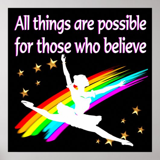 の全意欲を起こ物は可能なダンサーデザイン ポスター (正面)