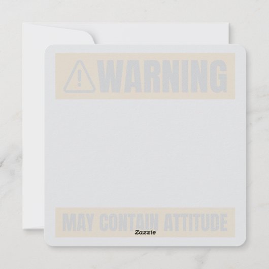 の公警告式10代の若者は態度を含む シーズンカード (裏面)