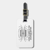 の内のソレノイドに近い方に来られる(物理学のユーモア) ラゲッジタグ (正面縦)