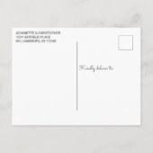 の再結婚計画 |ピンクフローラ日付の保存 案内ポストカード (裏面)