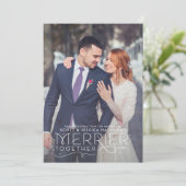 の写真と新しい結婚クリスマスカード カード (スタンド正面)