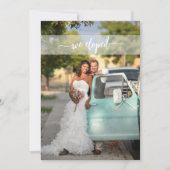 の写真の後ずっと楽しく結婚駆け落ち 招待状 (正面)