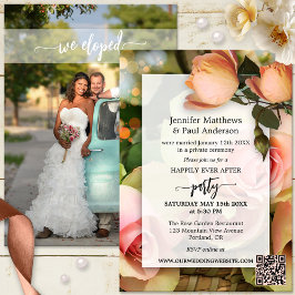 の写真の後ずっと楽しく結婚駆け落ち 招待状