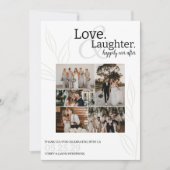 の写真の後結婚ずっと幸せに サンキューカード (正面)