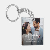 の写真の後結婚は幸せカスタムに キーホルダー (正面左)