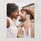 の写真の結婚ミニマルシンプルリストホワイト チラシ (裏面)