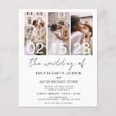 の写真の結婚ミニマルシンプルリストホワイト チラシ (正面)