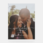 の写真へよ結婚うこそパーソナライズされた アクリルサイン (正面)