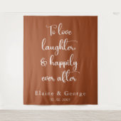 の写真プロップ結婚背景を楽しく タペストリー (正面)