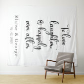 の写真プロップ結婚背景を楽しく タペストリー (インサイチュ(横))