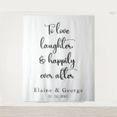 の写真プロップ結婚背景を楽しく タペストリー (正面)