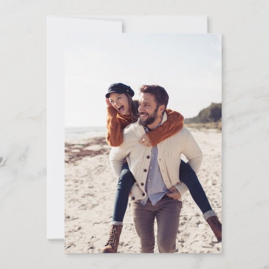 の写真ボホ結婚赤面ピンクブルゴーニュ牡丹バラ 招待状 (裏面)