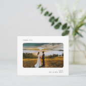 の写真結婚ありがとうポストカード ポストカード (スタンド正面)