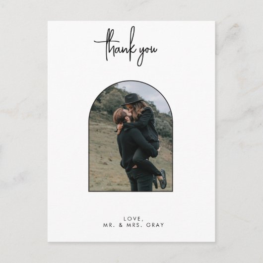 の写真結婚ありがとうポストカード ポストカード (正面)