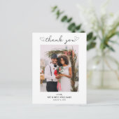 の写真結婚ありがとうポストカード ポストカード (スタンド正面)