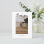 の写真結婚ありがとうポストカード ポストカード (スタンド正面)