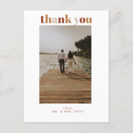 の写真結婚ありがとうポストカード ポストカード
