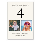 の写真結婚おもしろいクリーム テーブルナンバー (正面)