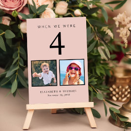 の写真結婚おもしろい赤面ピンク テーブルナンバー