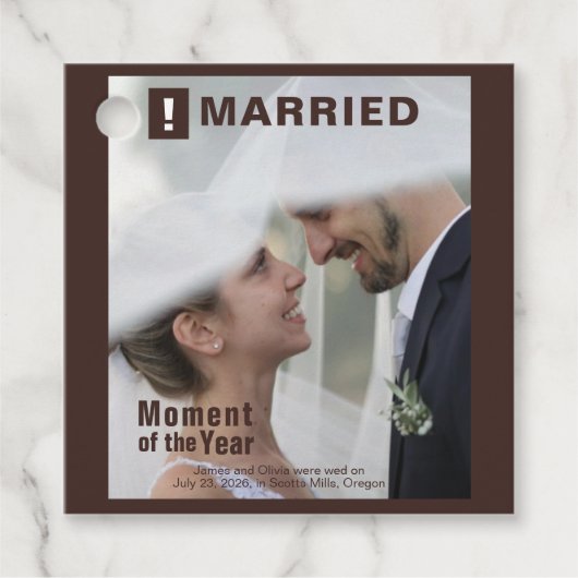 の写真結婚おもしろい雑誌の表紙の追加 フェイバータグ (正面)