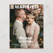 の写真結婚おもしろい雑誌の表紙の追加 ポストカード (正面)