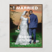の写真結婚おもしろい雑誌カバーポストカードの追加 ポストカード (正面)