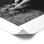 の写真結婚とタイプライターのキャプションたった今結婚しました ポスター (角)