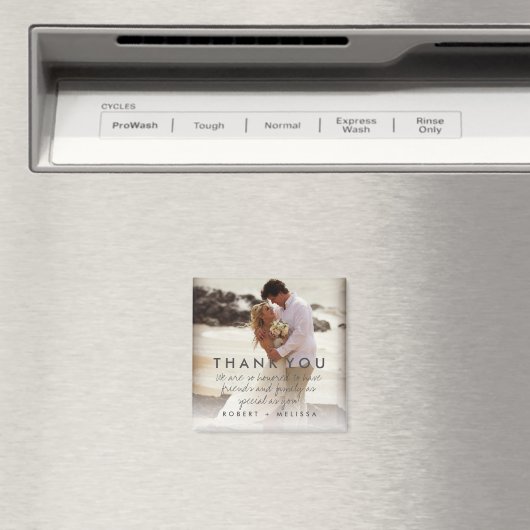 の写真結婚に感謝メッセージをお願い マグネット (インサイチュ (食洗機))