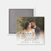 の写真結婚に関するメッセージ マグネット (正面/裏面)