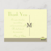 の写真結婚はがきありがとうプレーン ポストカード (裏面)