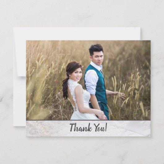 の写真結婚はダブルサイドのレースに感謝フェイクする (正面)