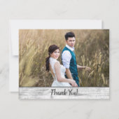 の写真結婚は両面ありがとう素朴 (正面)